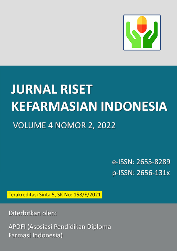 					View Vol. 4 No. 2 (2022): Jurnal Riset Kefarmasian Indonesia
				