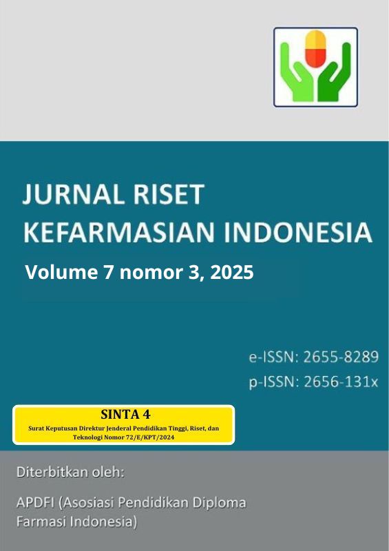 					View Vol. 7 No. 3 (2025): Jurnal Riset Kefarmasian Indonesia
				
